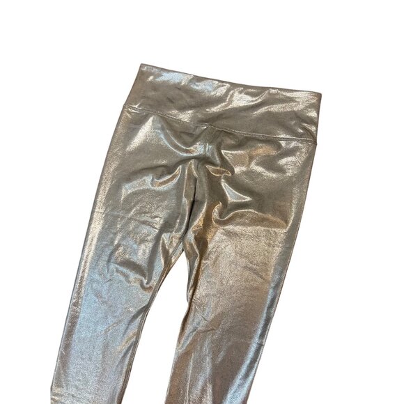 Athleta Gold Shimmer Tights Leggings NWT $99 size XL - Picture 3 of 5